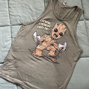 Groot Flex Comics Mens workout tank